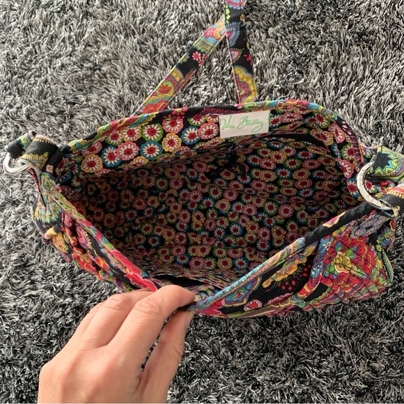 Vera Bradley Crossbody Bag Cottagecore Floral Boho Quilted Hippie Colourful Hobo - Picture 5 of 10
